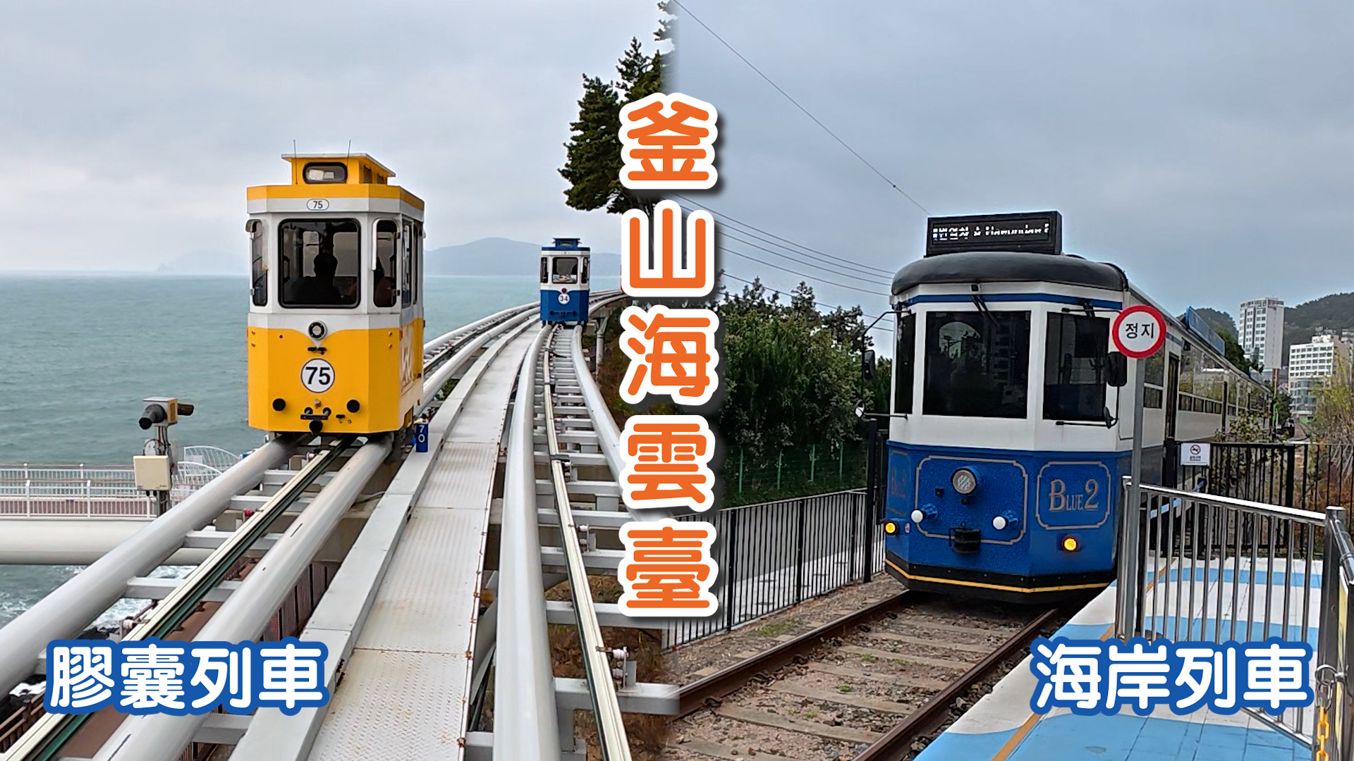 韓國釜山走一回　海雲臺坐膠囊列車、海岸列車觀無敵海景【短片】